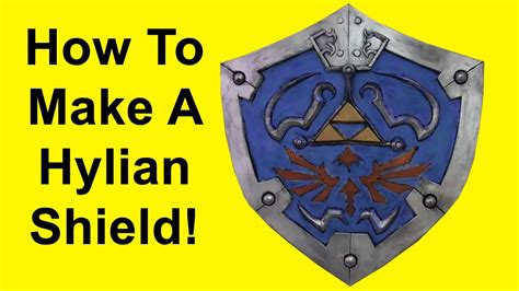 How To Make A Hylian Shield Zelda Diy Youtube