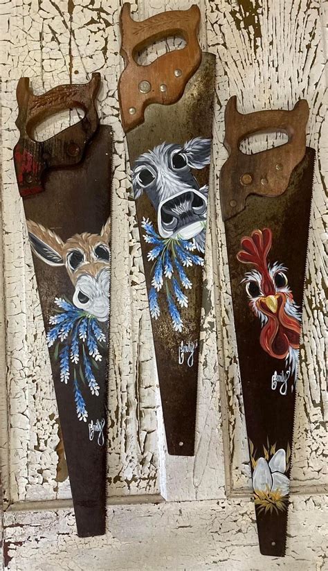 Pin By Nancy Smith On Painted Saws Hand Saw Art Ideas Old Saw Blades