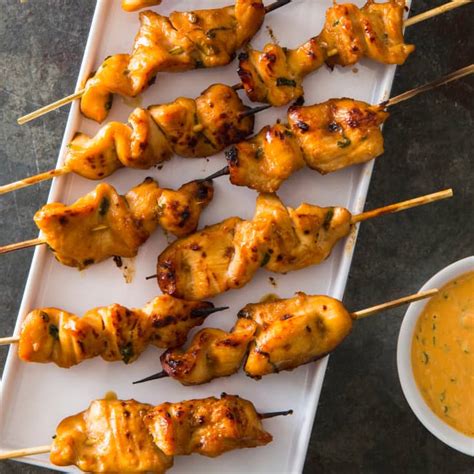 Chicken Satay With Spicy Peanut Dipping Sauce America S Test Kitchen