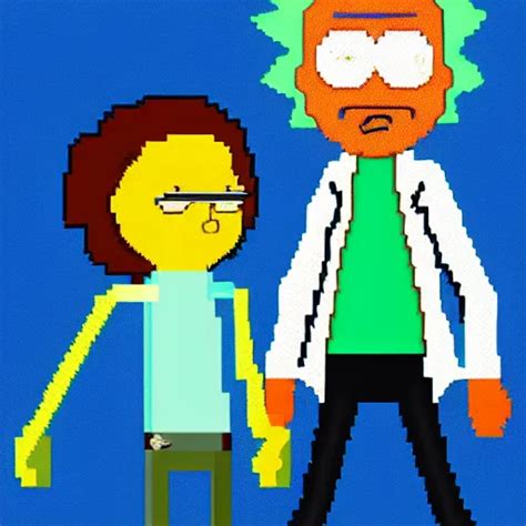 Rick And Morty Pixel Art Stable Diffusion OpenArt