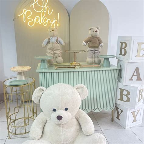 Locação Chá de Bebê Verde e Nude Elo Produtos Especiais