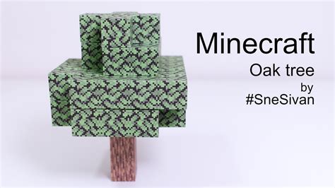 Papercraft Mini Oak Tree Paper Crafts Papercraft Minecraft Skin The