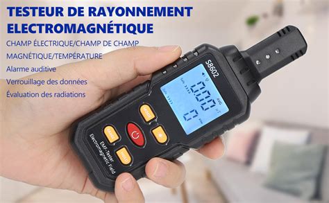 D Tecteur Emf Testeur De Rayonnement Lectromagn Tique Portable