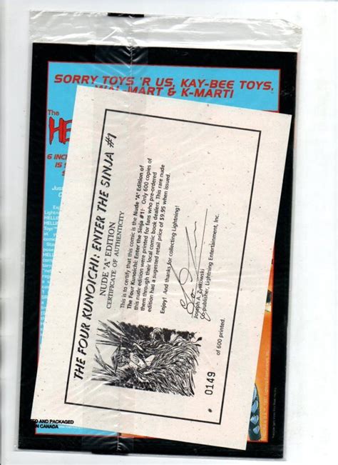 The Four Kunoichi Nude Cover A W Coa Lightning Sealed Nm Comic Books Modern