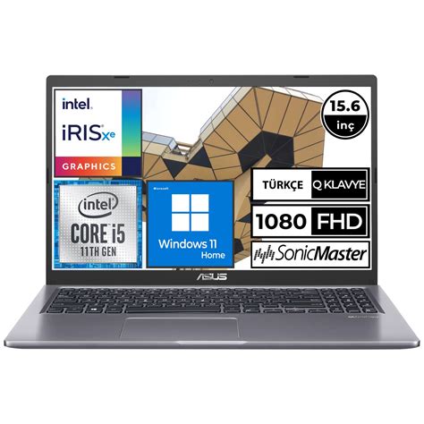 Asus X515EA-BQ1186W01 I5-1135G7 8gb 512SSD 15.6 Fullhd W11H Fiyatı