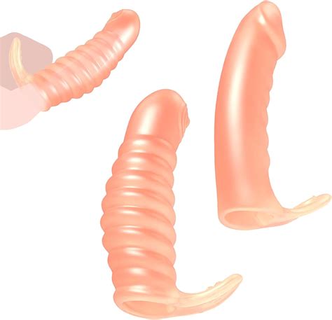 BDSMLOVE 2 in 1 Fingerhüllen Set Sexfinger Ticklers Fingerspitze Sex