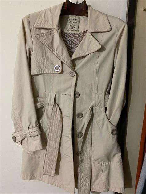 Trench Coat Sobretudo Nude Casaco Feminino Usado Enjoei