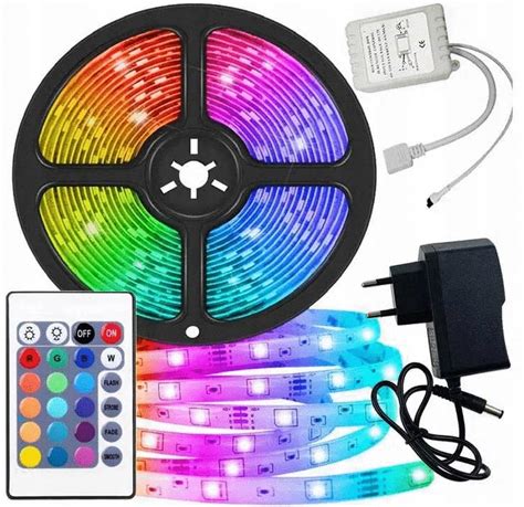 Ta Ma Led Kolorowa Wodoodporna M Rgb Pilot Zasilacz Zestaw