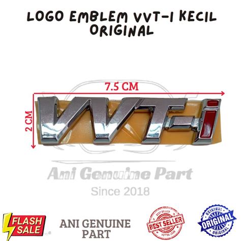 Jual Logo Emblem Vvt I Vvti Original Shopee Indonesia