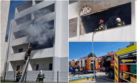 Explozie Urmat De Incendiu N Ia I Un Apartament A Luat Foc De La O