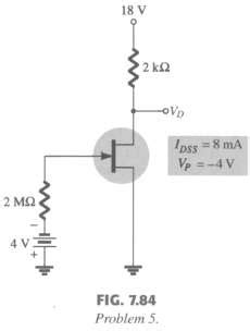 Solved Determine Vd For The Fixed Bias Configura Solutioninn