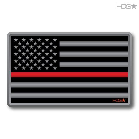 US Flag Thin Red Line Decal | HDG Tactical