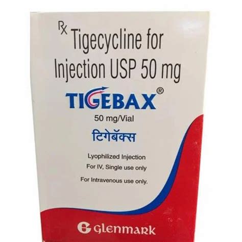 Glenmark Tigebax Injection Packaging Size 50 Mg Vial At Rs 900 Box In