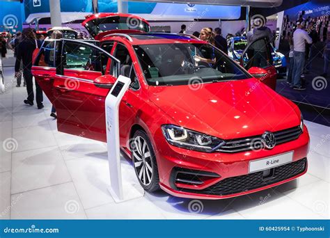 Volkswagen Sportsvan R Line At The Iaa Editorial Stock Image