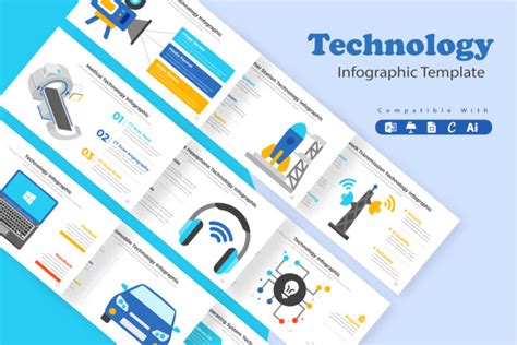 Technology Infographic Template - Mighty Slide