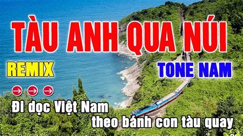 T U Anh Qua N I Remix Karaoke Tone Nam Beat Thanh Xu N Youtube