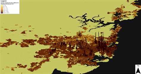 Population Density Map For Sydney New South Wales Population Density