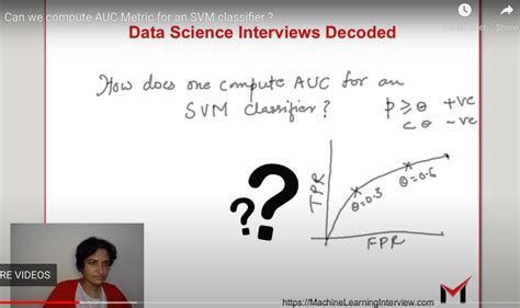 Can we use the AUC Metric for a SVM Classifier ? – Machine Learning ...