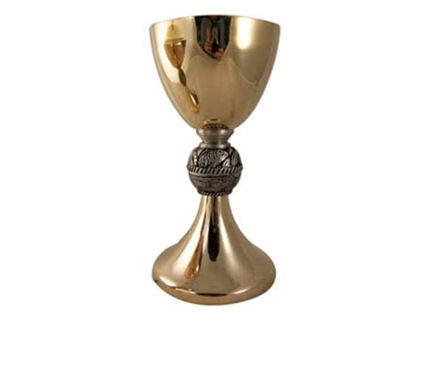 8 Catholic Church Gold Gilded Priest Chalice And Paten Sacred Vessel