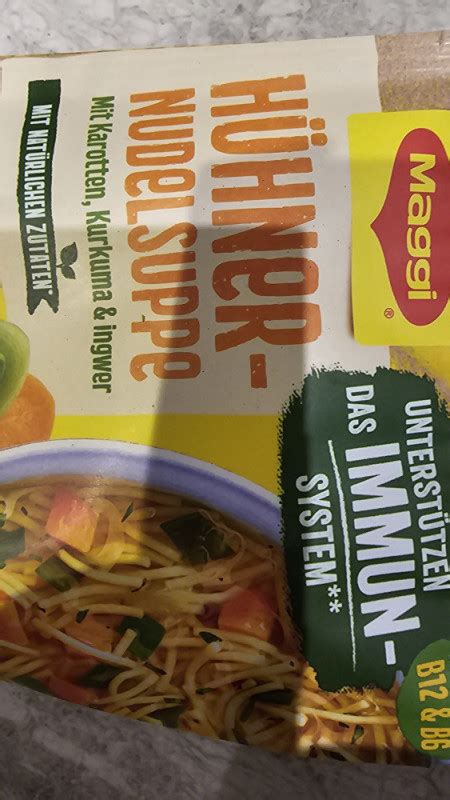 Maggi H Hner Nudelsuppe Karotten Kurkuma Ingwer Kalorien Neue