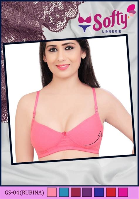 Plain Non Padded Rubina Softy Ladies Bra For Inner Wear Size 75 95