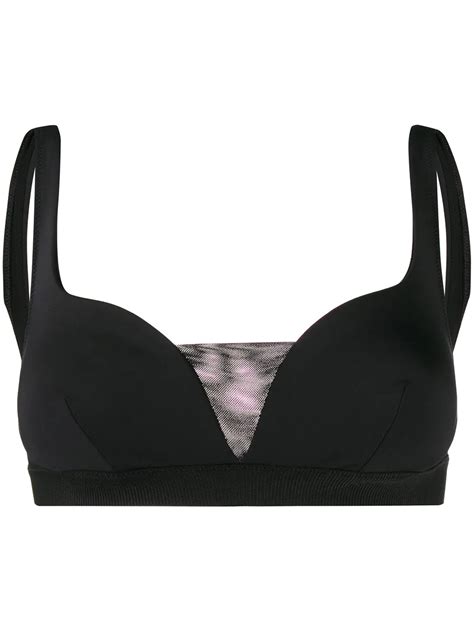 Stella McCartney Top De Bikini Con Escote Pronunciado Negro FARFETCH MX