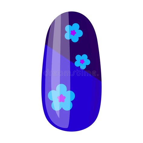 Clavo Del Icono Vectorial De Manicura Iconcaricatura Del Vector Aislado