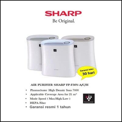 Jual Sharp Fp F Y Ach Air Purifier Penjernih Udara Sistem