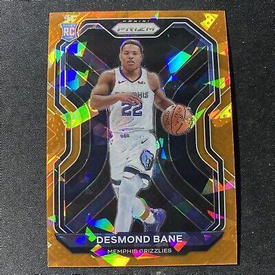 Prizm Desmond Bane Orange Cracked Ice Rookie Card Rc