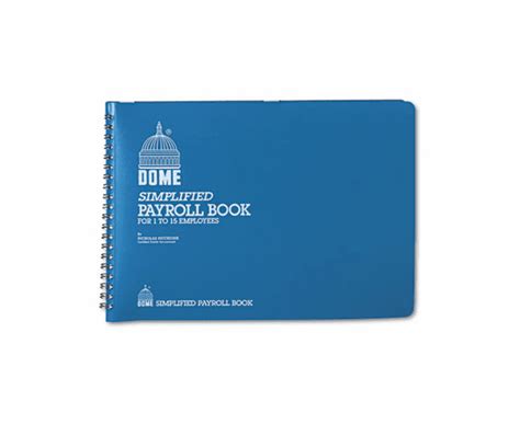 Dom710 Simplified Payroll Record Light Blue Vinyl Cove