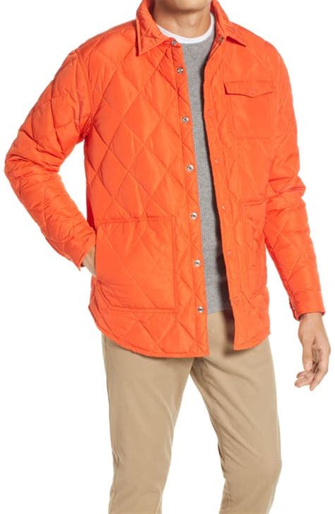 Mens Orange Quilted Jackets Nordstrom