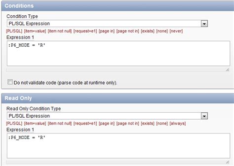 Grassroots Oracle Apex Tutorial Adding A Read Only Option