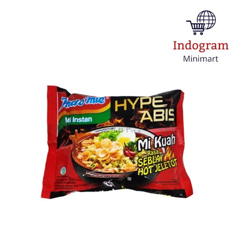 Carton Indomie Hype Abis Mi Kuah Hot Seblak Jeletot Pcs