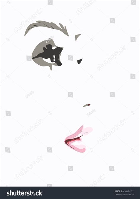 Beauty Girl Face Profile Abstract Isolated Stock Vector (Royalty Free) 436174132 | Shutterstock