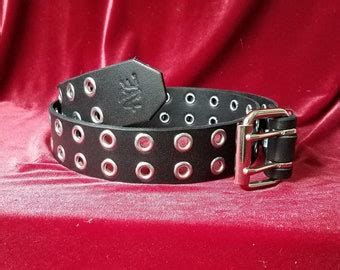 Black Leather Belt - Etsy