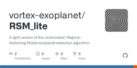 GitHub Vortex Exoplanet RSM Lite A Light Version Of The Automated