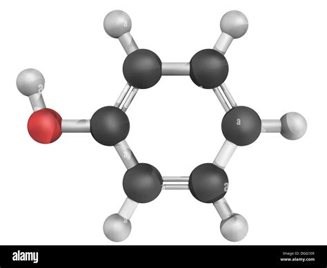 Estructura Química Del Fenol Un Compuesto Orgánico Aromático