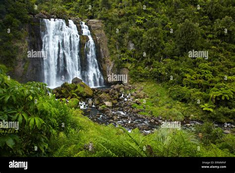 Marokopa Falls Waitomo District Waikato North Island New Zealand