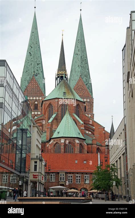 Lubeck Germany Marienkirche St Marys Church Stock Photo Alamy