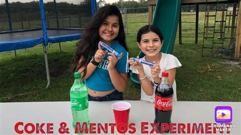 Coke And Mentos Experiment 🥤🍡 Youtube