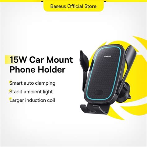 Baseus Milky Way Pro Series Wireless Charging Electric Car Mount Phone