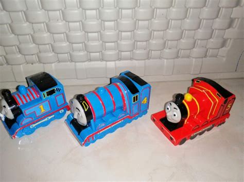 Thomas, James, and Gordon from Thomas and Friends 2018 Happy Meal toys ...