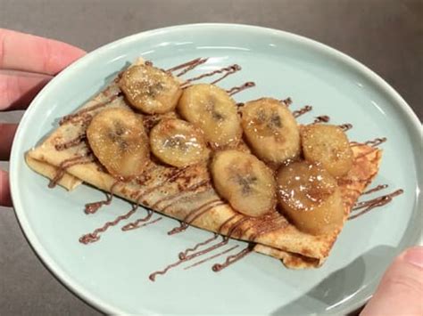 crêpe chocolat banane Notre recette avec photos Meilleur du Chef