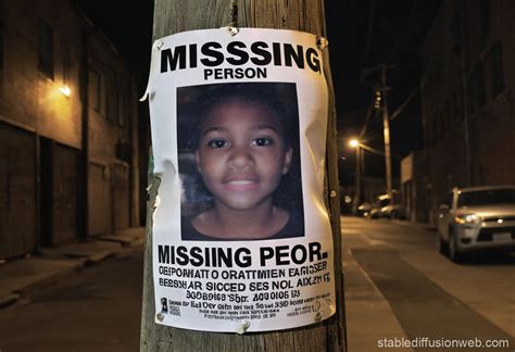 Missing Person Poster in Urban Back Alley | Stable Diffusion Online