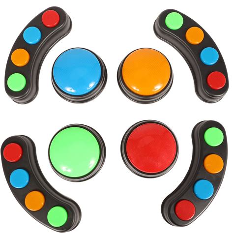 Buy Iq Toys Light And Sound Game Show Buzzers Set Of 8 Question And