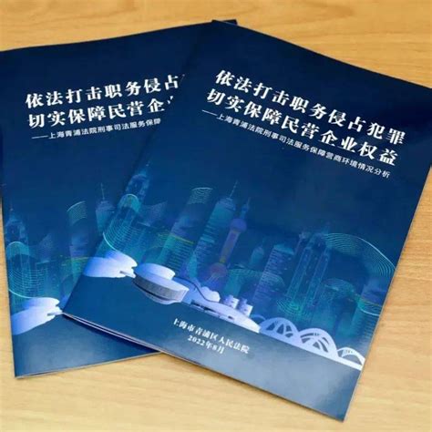 服务保障中小微企业！上海青浦法院发布刑事、商事审判白皮书案件青浦企业