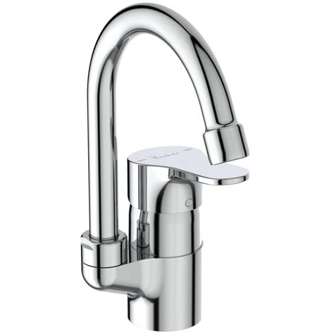 Porcher Mitigeur Lavabo Olyos Ii Monotrou C Col De Cygne Chrom