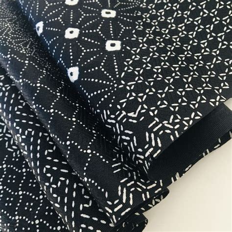 Black kimono panels. Wool, silk, cotton, hemp, or synthetic fiber ...