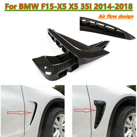 Cover Carbon Side Marker Fender Air Wing Vent Trim M For Bmw F15 X5 X5 35i 2014 Ebay