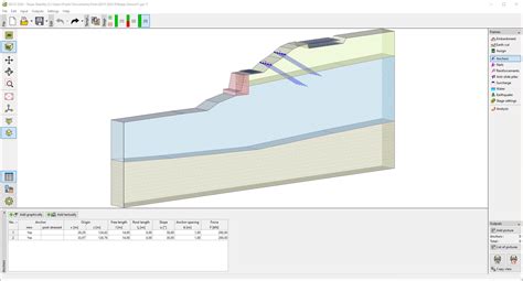 Anchors Program Slope Stability Online Help Geo